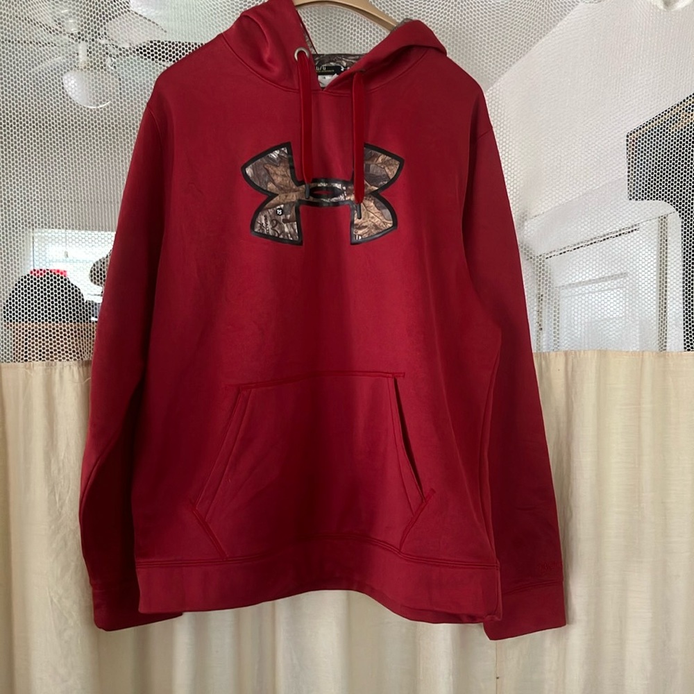 Under Armour Red Hoodie Sweater